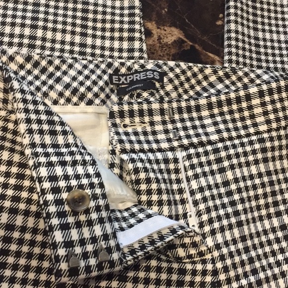 Houndstooth Columnist Pants by Express - Picture 2 of 3